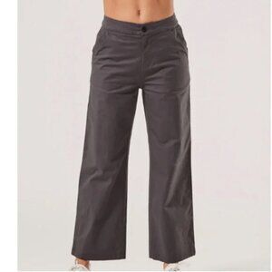 PACT Wide Leg Cropped Organic Cotton Pants Gray Women’s XL